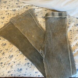 Target brand greenish/gray ribbed sweats